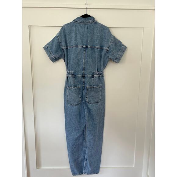 Free People Marci Denim Coveralls Size Small - Picture 3 of 5